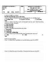 Đề kiểm tra cuối học kì II lớp 4 - Năm học 2014-2015 - Trường Tiểu học Vạn Khánh 2